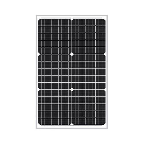 SLD Tech ST-30P-12R 30Watt 30 Cells 12VDC BoW Monocrystalline 30mm Silver Frame Solar Panel w/ 10ft 18/2 Cable w/ Inline Diode & 3/8-inch Ring Terminal Connectors