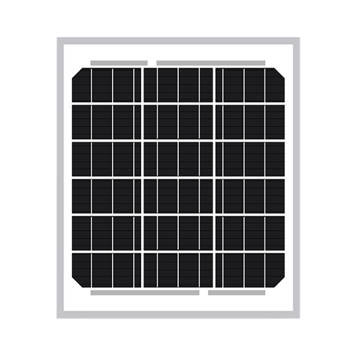 SLD Tech ST-5P-06 5Watt 18 Cells 6VDC BoW Monocrystalline 18mm Silver Frame Solar Panel