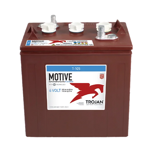 Trojan Motive T-105 225Ah 6VDC Group GC2 Signature Deep-Cycle Flooded Battery