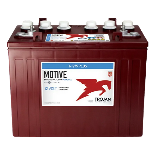 Trojan Motive T-1275PLUS 150Ah 12VDC Group GC12 Signature Deep-Cycle Flooded Battery