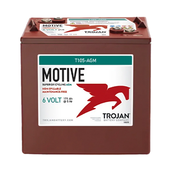 Trojan Motive T105-AGM 217Ah 6VDC Group GC2 Deep-Cycle AGM Battery