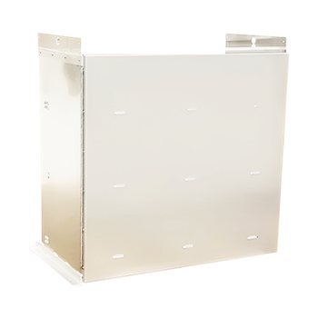 Ameresco TGPL-8-PC Aluminum NEMA 3R 8 Battery Ground Mounted Enclosure w/ White Powder Coat Finish