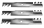 Set of (3) 18" Commercial Mulching Blades