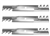 SET OF (3) 17 7/8" COMMERCIAL MULCHING BLADES