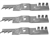 Set of 3 Exmark 16-1/4" Commerical Mulching Blades