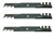 SET OF (3) 18" COMMERCIAL MULCHING BLADES