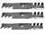 Set of 3 Exmark 15-5/16" Mulching Blades