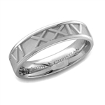 Roman Numeral Ring Medium Platinum