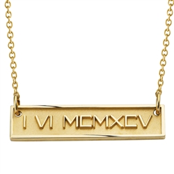 Numeros™ Anniversary Bar<br>14K Yellow or White