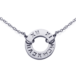 Numeros™ Circle Pendant - Platinum