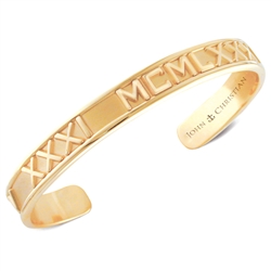 Numeros™ Cuff Bracelet - 14K Yellow or White