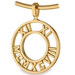 Pierced Numeros™ Medallion - 18K Yellow