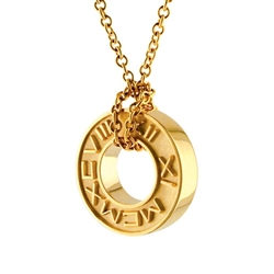 Numeros™ Wheel Pendant -18K Yellow