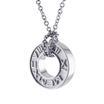 Numeros™ Wheel Pendant - Platinum