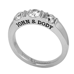 Three-Stone Expres™ Anniversary Ring - 14K White