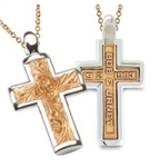 Two-Tone Expres™ Cross - 18K Yellow & 14K White