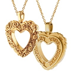 Floral Expres™ Heart -  14K Yellow or White