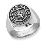 Man's Family Crest Ring - Platinum