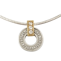 Mother's Wheel Necklace Sterling & Gold