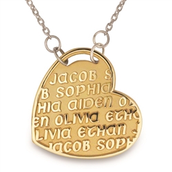 Continuous Life™ GoldPage Heart Necklace