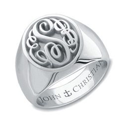 Man's Camden Monogram Ring - P&#363;rLuxium™