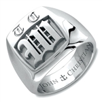 Man's Highgate Monogram Ring - Platinum