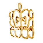 Reflections Monogram Pendant - 18K Yellow