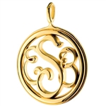 Monogram Medallion Necklace - 14K Yellow or White