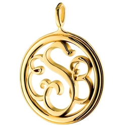 Monogram Medallion Necklace - 18K Yellow