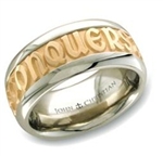 PoWide Gold Two-Tone Posey™ Ring - 14K & Platinum