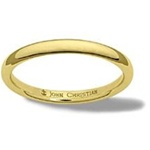 2.5mm Comfort-Fit Band - 14K Yellow or White