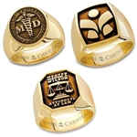 Lady's Corporate Recognition Ring - 14K Yellow or White
