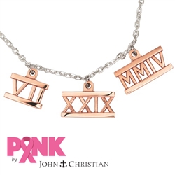 PINK 14K Roman Necklace