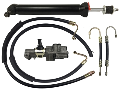 1960-64 Chevy Full Size Power Steering Cylinder, Valve & Hose Kit