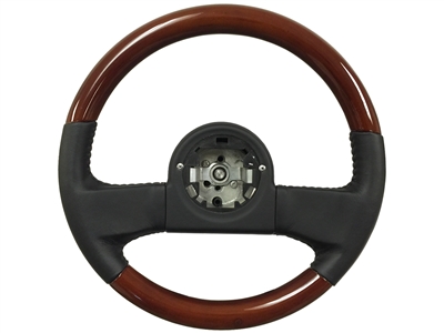 1984-89 C4 Corvette Leather/Mahogany Steering Wheel, OE# 9768988 / 17983971