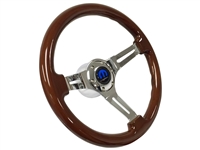 S6 Sport Wood Steering Wheel Mopar Chrome Kit