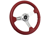S6 , Sport , red , leather , Steering Wheel , brushed Center , Auto Pro USA , Volante , GM , MOPAR , FORD , Corvette , Mustang , Charger , Challenger , Camaro , El camino , Impala , bel air , nova , chevy II , oldsmobile , firebird , bronco , vw ,