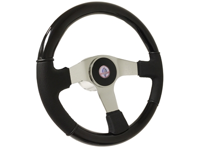 VSW S6 Sport Leather/Wood Steering Wheel Ford Cobra Kit