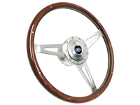 S9 Classic Deluxe Wood Steering Wheel Premium Ford Kit ST3053-STE1-21