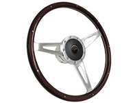 VSW S9 Espresso Wood Steering Wheel Ford Oval Kit
