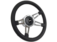 VSW S9 Premium Leather Steering Wheel Kit, 4x4 Emblem, ST3070-17