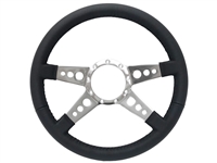 S9 Premium Leather 4-Spoke Center with Holes, ST3071