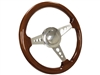 S9 Premium Walnut Wood Steering Wheel Covert Kit