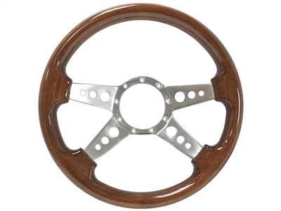 S9 Premium Wood, Quad Spoke Center with Holes