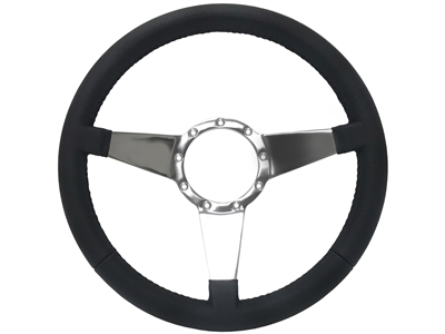 S9 Premium Leather Solid 3-Spoke Center, ST3087