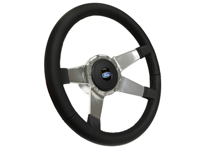 VSW S9 Premium Leather Steering Wheel Ford Oval Kit