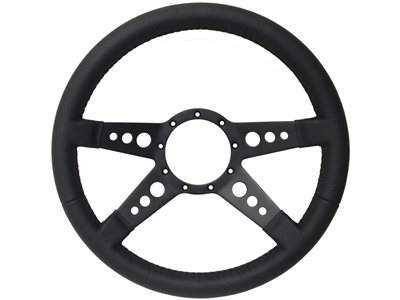 S9 Premium Leather 4-Spoke Center with Holes, ST3071