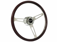 S6 Classic Espresso Wood Steering Wheel Plymouth Kit