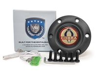 VSW S6 Black Horn Button with Ford Cobra Emblem
