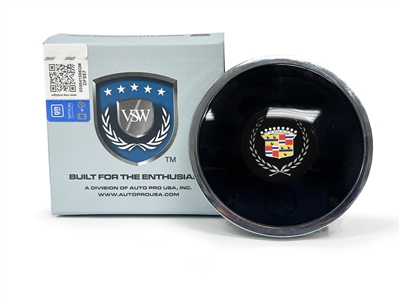 VSW S6 Deluxe Horn Button with Cadillac Crest & Wreath Emblem